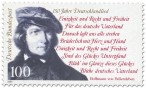 Stamp: 150 Jahre Deutschlandlied (Fallersleben)