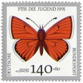 Stamp: Schmetterling Grosser Feürfalter