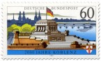 Stamp: 2000 Jahre Koblenz - Kaiser Wilhelm Denkmal