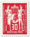 Stamp: Postler, Gewerkschaft-Gründungskonferenz (30, Rot)