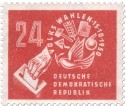 Stamp: Briefmarke zur DDR-Volkswahl 1950