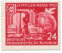 Stamp: Leiziger Herbstmesse 1952 (rot)