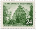 Stamp: 450 Jahre Universität Wittenberg 