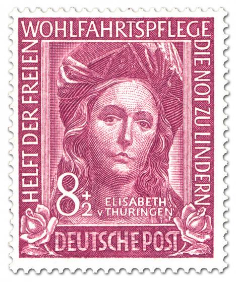 Briefmarke: Elizabeth von Thüringen (Wohlfahrtsmarke)