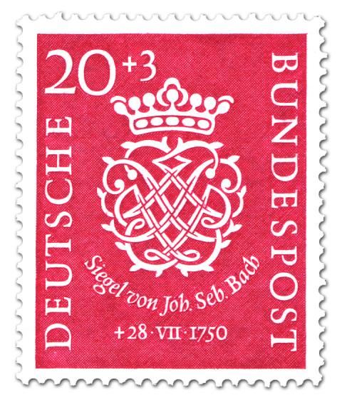 Briefmarke: 200. Todestag des Komponist J. S. Bach (20+3)