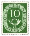 Briefmarke: Posthorn 10 Pfennige