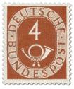 Briefmarke: Posthorn 4 Pfennige