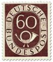 Briefmarke: Posthorn 60 Pfennige