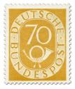 Briefmarke: Posthorn 70 Pfennige