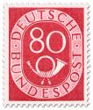 Briefmarke: Posthorn 80 Pfennige