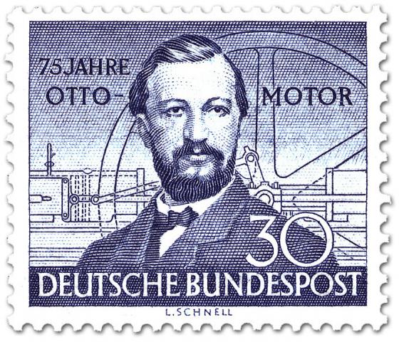 Briefmarke: Nikolaus Otto - Erfinder des Ottomotors