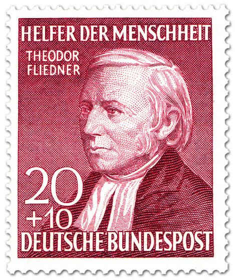 Briefmarke: Theodor Fliedner (Pfarrer) - Erneuerer der Diakonie