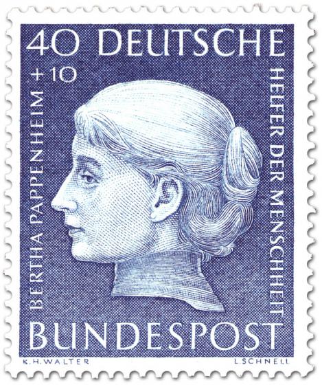 Briefmarke: Bertha Pappenheim (Frauenrechtlerin)