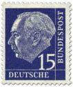 Briefmarke: Bundespräsident Theodor Heuss 15