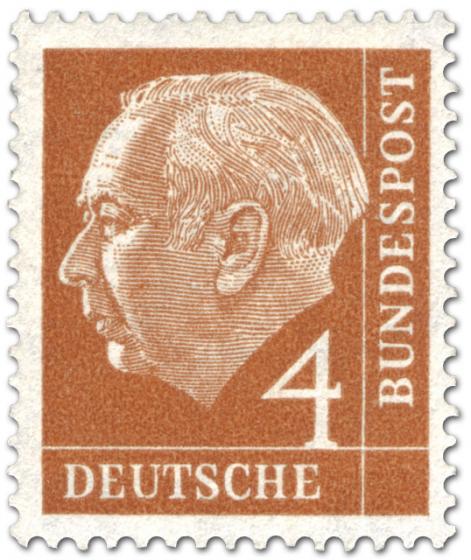 Briefmarke: Bundespräsident Theodor Heuss 4