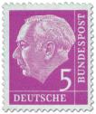 Briefmarke: Bundespräsident Theodor Heuss 5