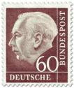 Briefmarke: Bundespräsident Theodor Heuss 60