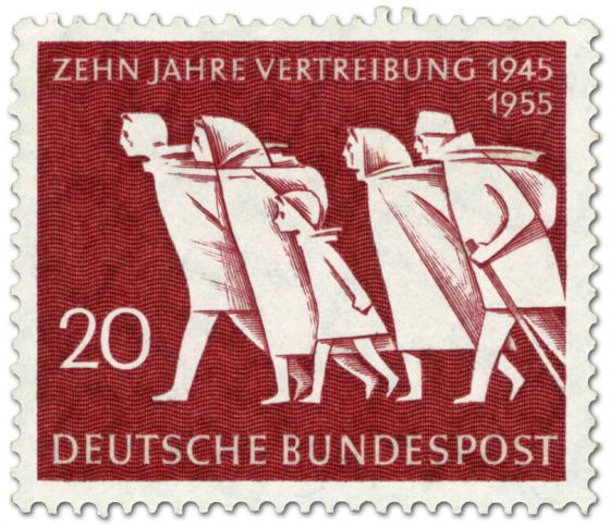 Briefmarke: Heimatvertriebene (10 Jahre Vertreibung)