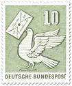 Briefmarke mit Brieftaube