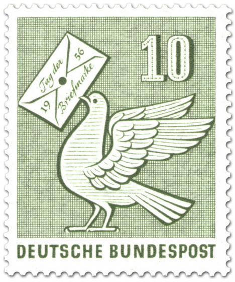 Briefmarke: Brieftaube (Tag der Briefmarke)