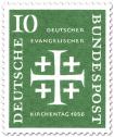 Briefmarke: Jerusalemkreuz (Deutscher ev. Kirchentag, 10)