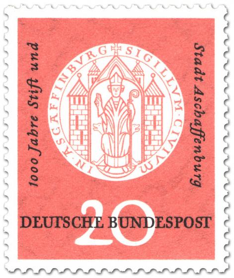 Briefmarke: Siegel von Aschaffenburg 