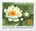 Briefmarke: Weiße Seerose - Schützt die Pflanzen