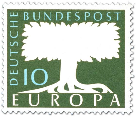 Briefmarke: Europamarke Baum 1958