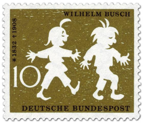 Briefmarke: Max und Moritz (Wilhelm Busch)