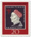 Briefmarke: Jabob Fugger der Reiche (Kaufmann, Bankier)