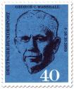 Briefmarke: General George C. Marschall (Fiedensnobelpreis 1953)