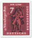 Briefmarke: Nürnberger Bote (Postbote mit Brief)
