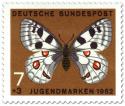 Briefmarke: Schmetterling Roter Apollo (Parnassius apollo)