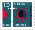 Briefmarke: Golgatha-Kreuz: Gedenkstätte Regina Martyrum 