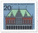 Briefmarke: Bremen Rathaus, Markt