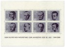 Briefmarke: Briefmarkenblock Deutscher Widerstand (20. Jahrestag Attentat auf Hitler)