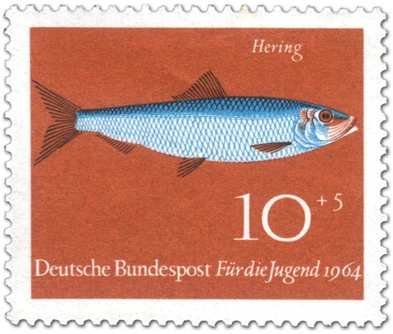 Briefmarke: Fisch: Hering (Clupea Harengus)