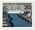 Briefmarke: Kiel Fährhafen (Schiff, Segelboote)