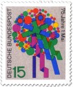 Blumen zum 1. Mai (BRD Briefmarke 1965)