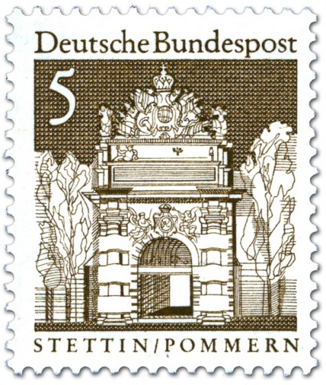 Briefmarke: Berliner Tor, Stettin (Pommern)