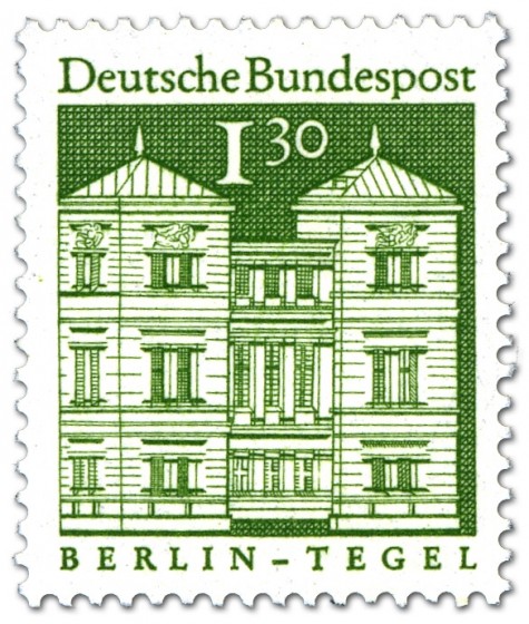 Briefmarke: Schloss Tegel in Berlin