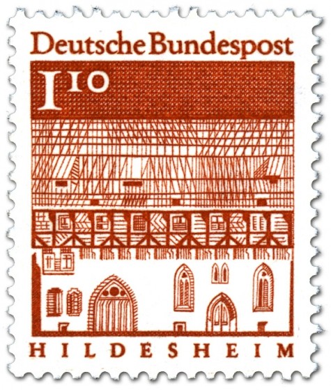 Briefmarke: Trinitatishospital in Hildesheim