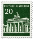 Briefmarke: Brandenburger Tor 20 (Grün)