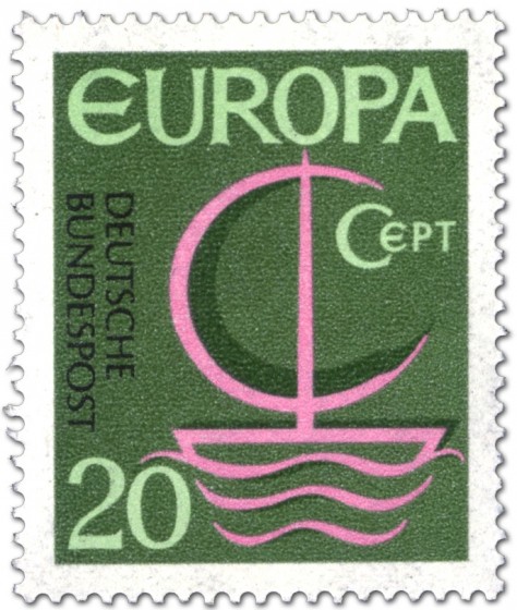 Briefmarke: Europamarke 1966 (Segelschiff)