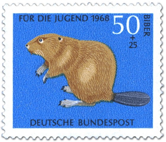 Briefmarke: Biber