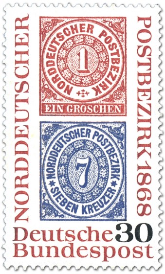 Briefmarke: Briefmarken: 100 Jahre Norddeutscher Postbezirk