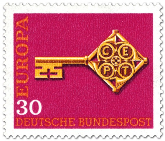 Briefmarke: Europamarke 1968 (Schlüssel, 30)