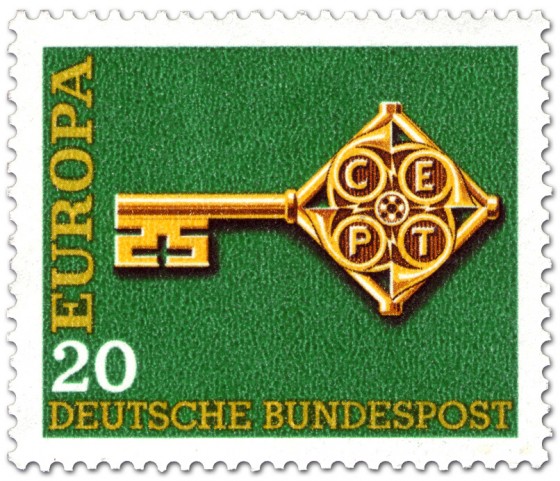 Briefmarke: Europamarke 1968 (Schlüssel)