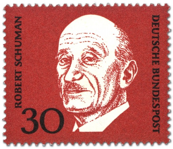 Briefmarke: Robert Schumann (Französischer Politiker)
