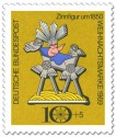 Briefmarke: Zinnfigur: Christuskind in Krippe (Weihnachtsmarke 1969)